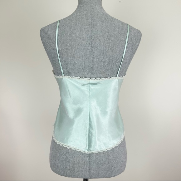 Vintage Juliana Mint Lace Trim Cami Tank‎ Top - Picture 5 of 8